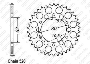 Couronne Sr 250 Se 80-83