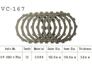 Kit Disques d'Embrayage Garnis Xrv750 Africa Twin 1990/2002