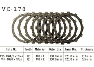 Kit Disques d'Embrayage Garnis Cb650 C 1980/1981