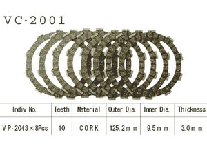 Kit Disques d'Embrayage Garnis Tzr 125 R 1992/1999