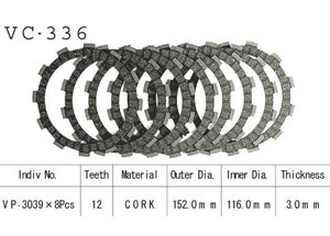 Kit Disques d'Embrayage Garnis Gsf 600 Bandit 1995/2002