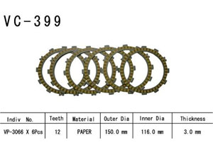Kit Disques d'Embrayage Garnis Lt-F 500 F 2003