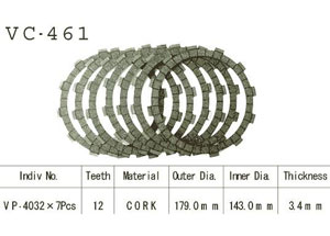 Kit Disques d'Embrayage Garnis Z1300 1980