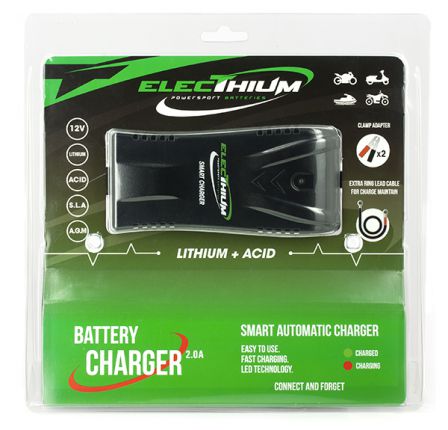 Chargeur de batterie ACCUB03 Electhium moto : , chargeur  de batterie de moto